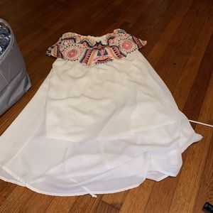 White Strapless Dress